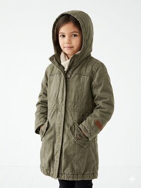 Carhartt Kids 8 Youth S Olive Green Sherpa Urban Cowgirl Utility Jacket Coat VTG